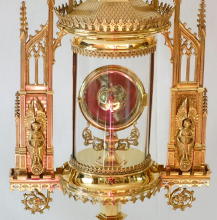 Antique Silver Gothic Monstrance